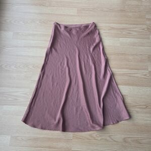 SHEIN Satin Midi Skirt